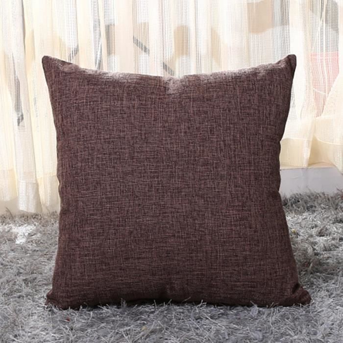 Housse de coussin,Couleur unie taille douce housse de coussin 50x50-40x40cm jeter couvre décor à - Type Coffee-300x500mm