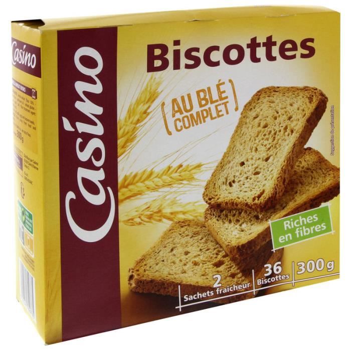 Biscottes au blé complet 300 g