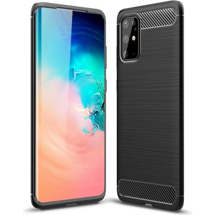 Coque pour Samsung Galaxy S20 , Coque Silicone Anti-Choc Anti-Rayure Gel Case - Noir