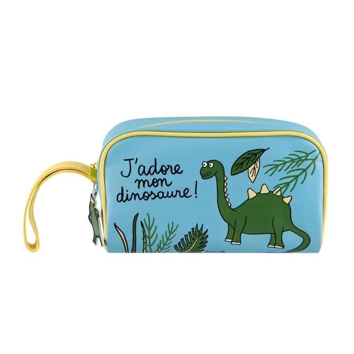 Trousse De Toilette DINOSAURE - Rangement Pour Voyage Idée Cadeau Original Enfant - Dlp Derrière La Porte