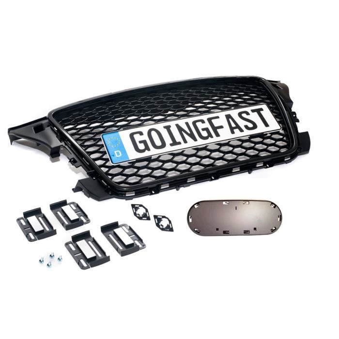 Pour Audi A3 S3 RS3 8P Calandre Grille Nid Abeille Sans Sigle + Kit De Fixation