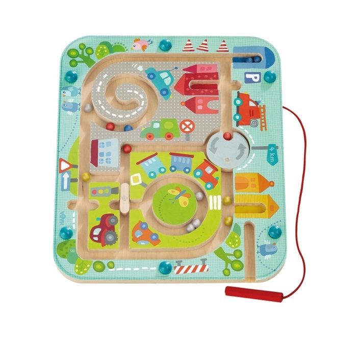 HABA - Jeu Magnétique Ville Labyrinthe - à partir de 2 ans, 301056