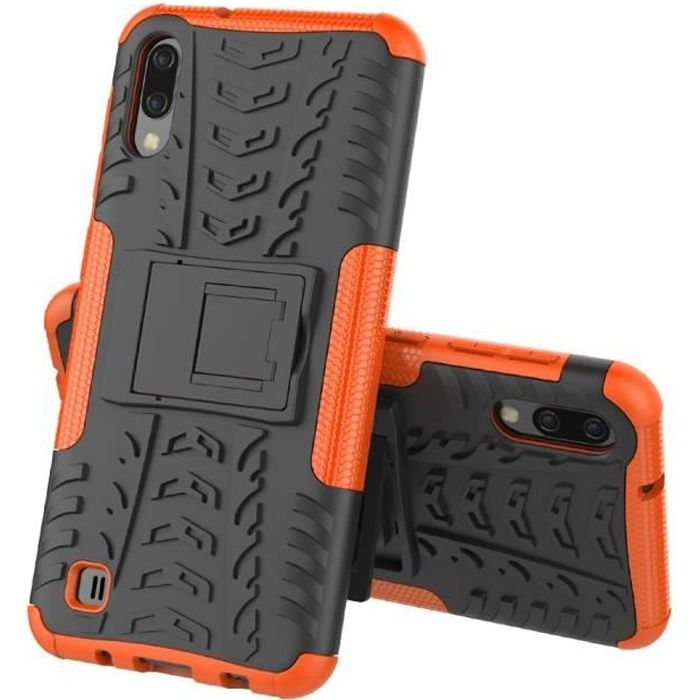 Samsung Galaxy A10 Anti Choc Orange Coque Housse Etui Antichoc hfs-house®
