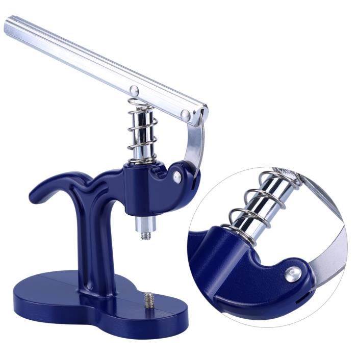 Boucheuse de montre avec 12 moules (capsuleuse bleu royal + moule bleu ciel)-FUT〄