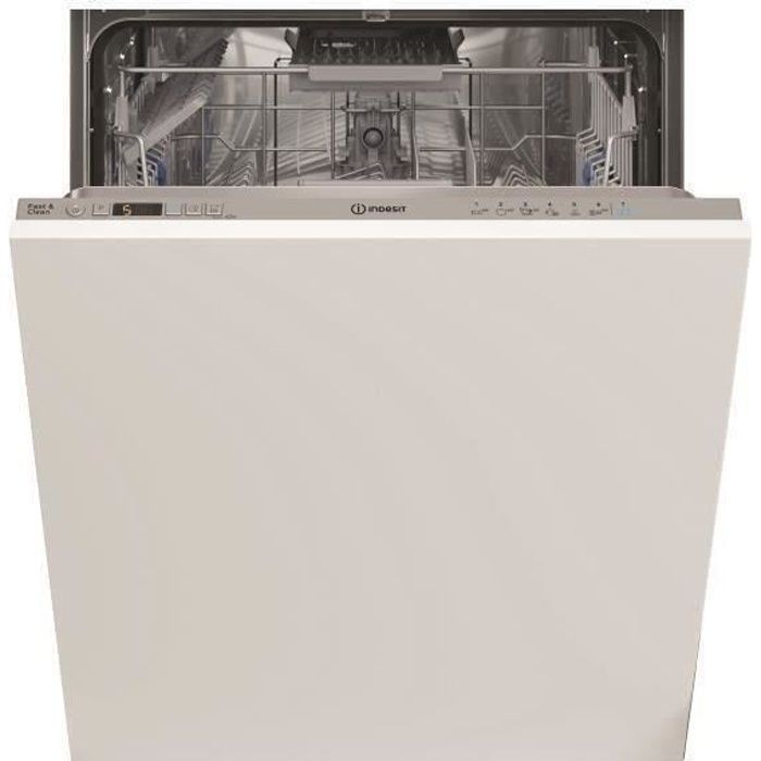 Lave-vaisselle tout intégrable INDESIT DIC3B+16ACS - 13 couverts - Induction - L60cm - 46dB