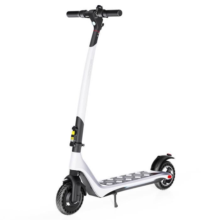 JOYOR A3 Trottinette Électrique Pliante, 350W 36V 7.8Ah, Vitesse Max 25 km/h, Kilométrage Max 25 km - Blanc