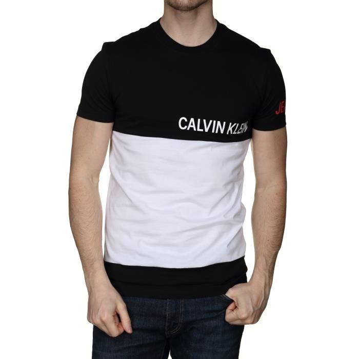 Tee Shirt Calvin Klein J30j315247 Color Block B...