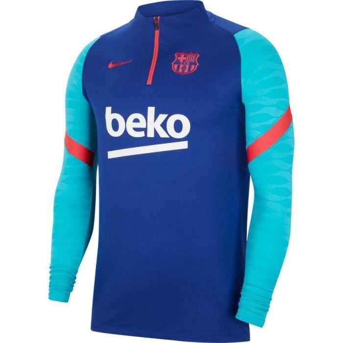 HAUT FC BARCELONE TRAINING TOP ADULTE BLEU 2021