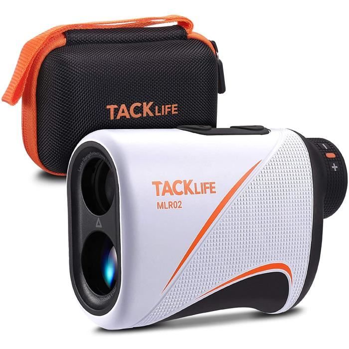 TACKLIFE Télémètre Laser 900 m, Lentille Optique 6x, Champ de Vision de 7°, Batterie au Lithium Rechargeable de 750 mAh MLR02