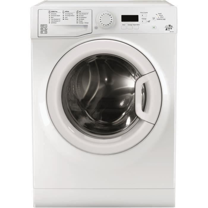 Lave-linge hublot WHIRLPOOL WPSMLAU1014FR - 10 kg - Classe A+++ - 1400 tours/min - Blanc