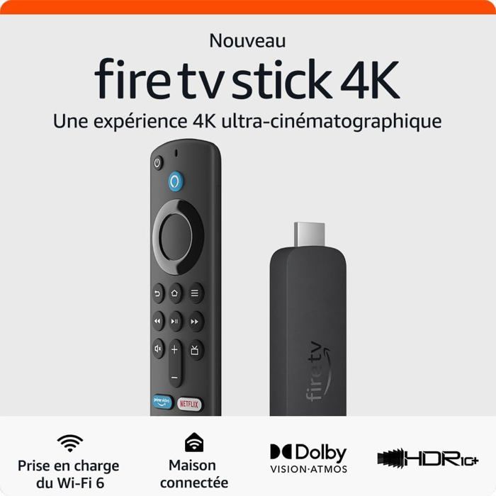 Clé TV AMAZON Fire TV stick 4K 2nd gén. - Neuf