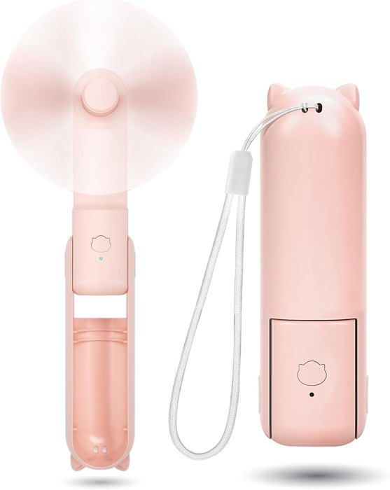 BLANC - Ventilateur Portable à 3 vitesses, faible bruit, batterie de
