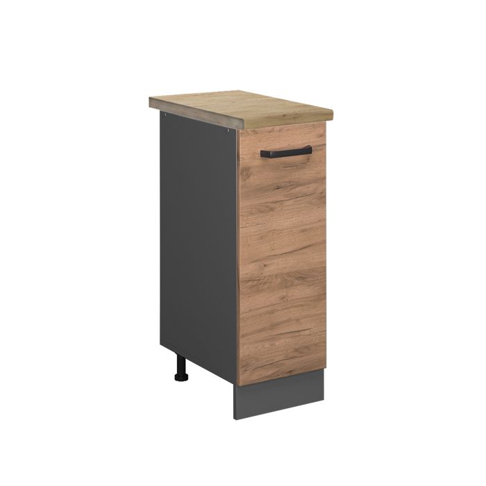 Meuble de cuisine R-Line 30cm PT Chêne Chêne de force doré/Anthracite Vicco 45935