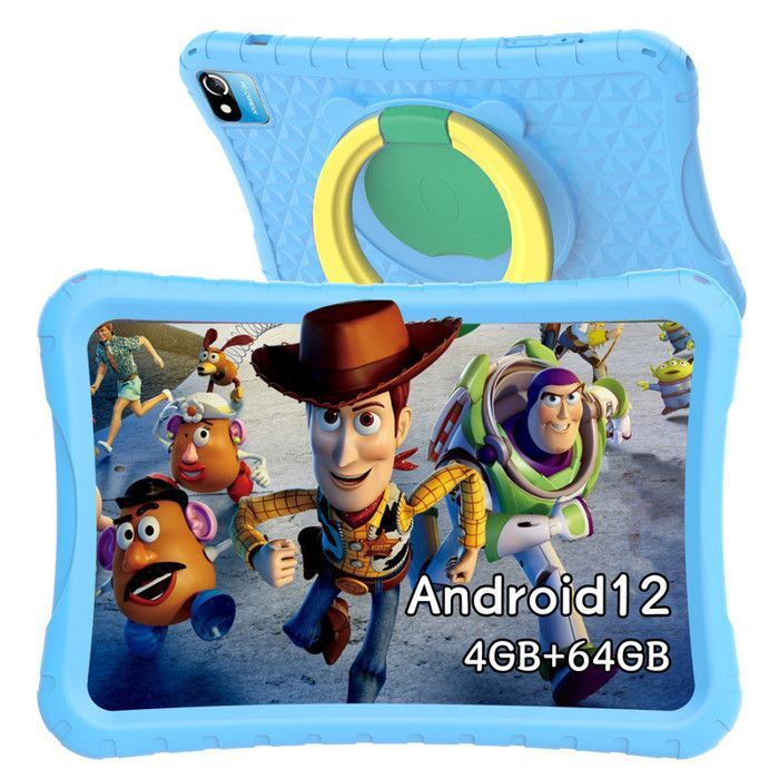 Tablette Tactile – Enfants – 10.1 Pouces – Android 12 – 4Go RAM – 64/128Go Stockage