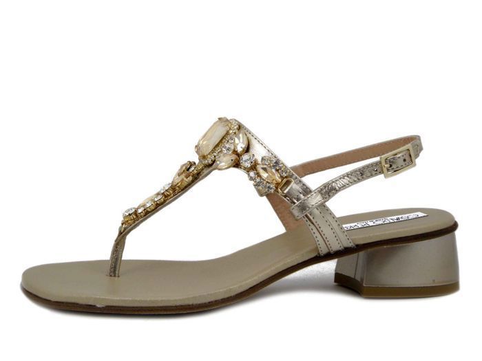Ballerines vernies ornées d'un nœud et de perles Delphina rouges