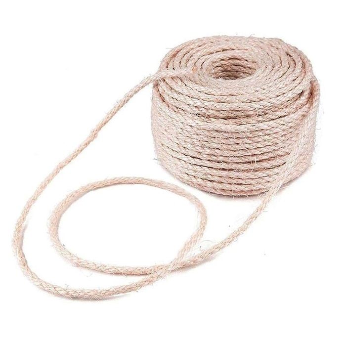 Meilleurs prix pour Corde en sisal naturelpour remplacer larbre à griffer corde de chanvre pour réparer récupérer ou faire soi-même (30m (6 mm)