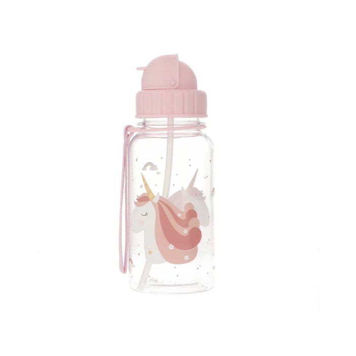 FJbottle Gourde Enfant avec Paille 450ml, Bouteille d'eau Enfant sans BPA Tritan, Gourde Étanche
