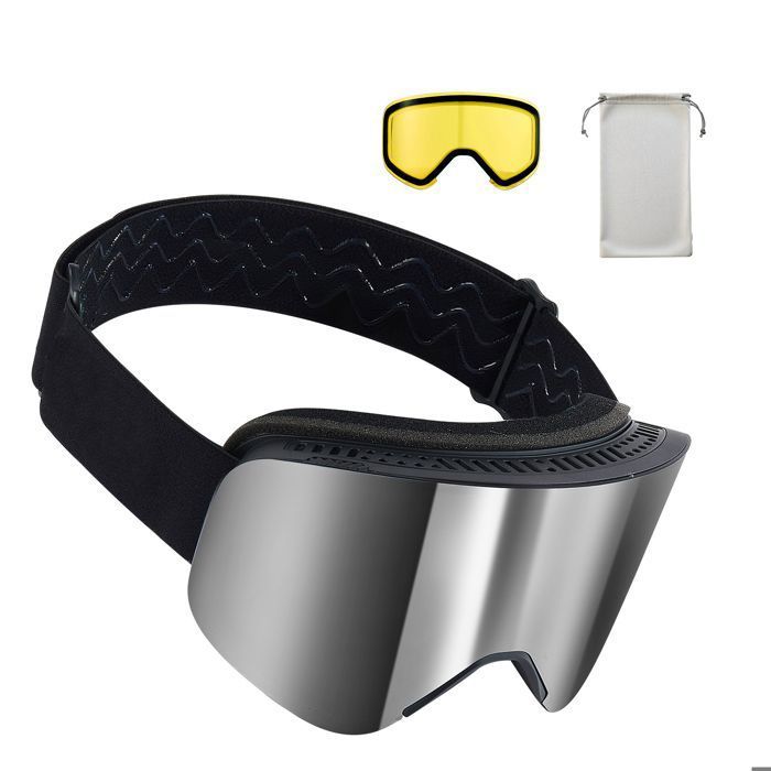 Masque De Ski Magnétique YH212 Avec Lentille Interchangeable - Lunettes Snowboard OTG Anti-Buée Anti-UV Unisexe