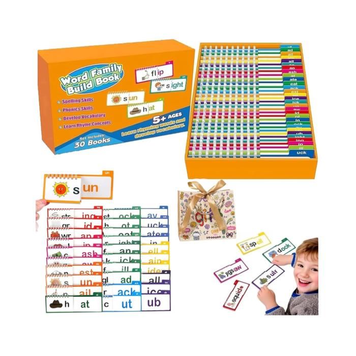 30 Read and Rhyme Flip Books, Interesting Word Family Flip Books, Word ...