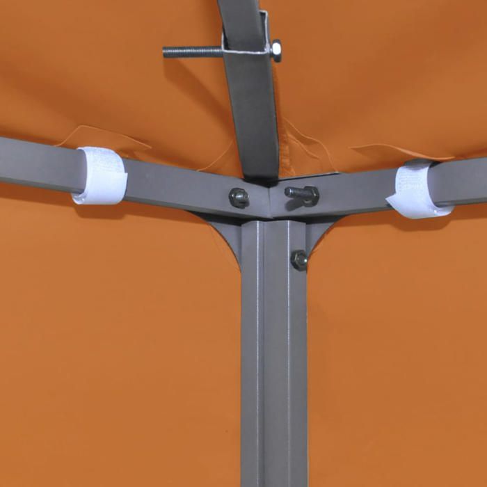 Toile de remplacement pour belvédère - WIENS - 310 g/m² - Orange - 3x3 m - Revêtement PVC - Résistant à leau