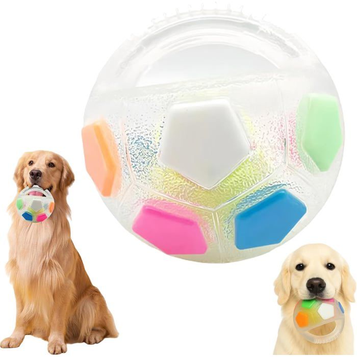 Meilleurs prix pour Balle interactive pour chien - Jouet anti-stress qui couine et résistant aux morsures - Jouet dentraînement et à rapporter