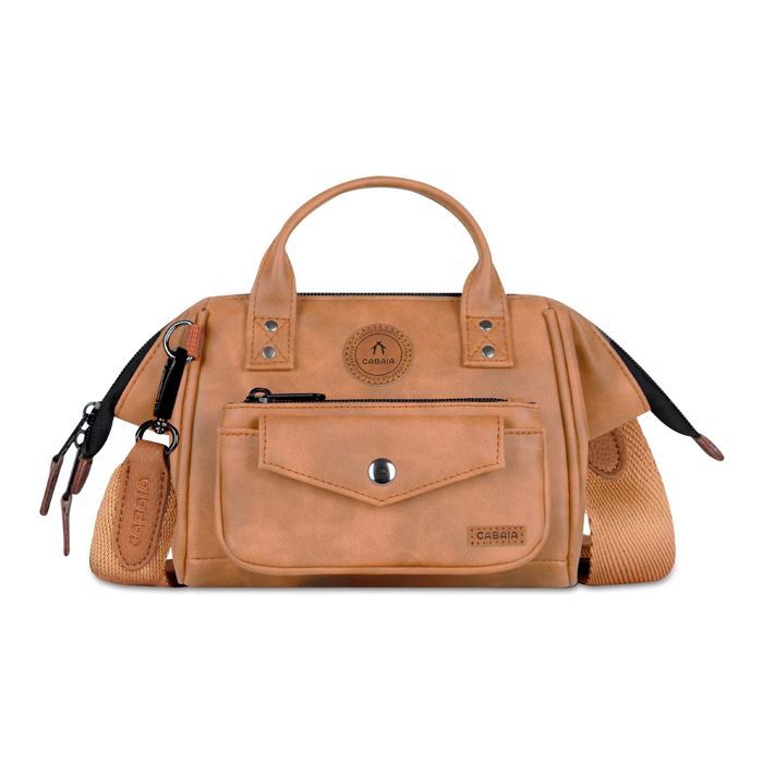 Sac à main - CABAIA - Adventurer Nubuck Crossbody S - Marron clair Moscow - 2L - Bandoulière amovible réglable