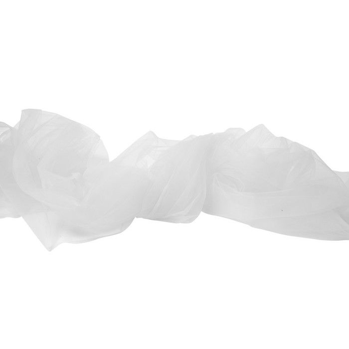 TULLE SOUPLE 160CMX4M BLANC