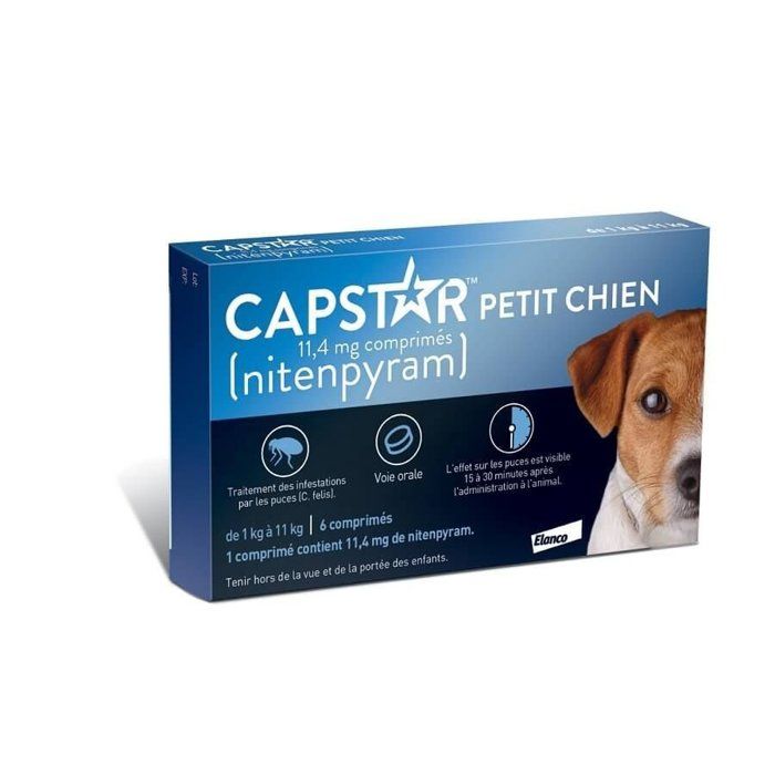 Capstar 11.4 mg chien