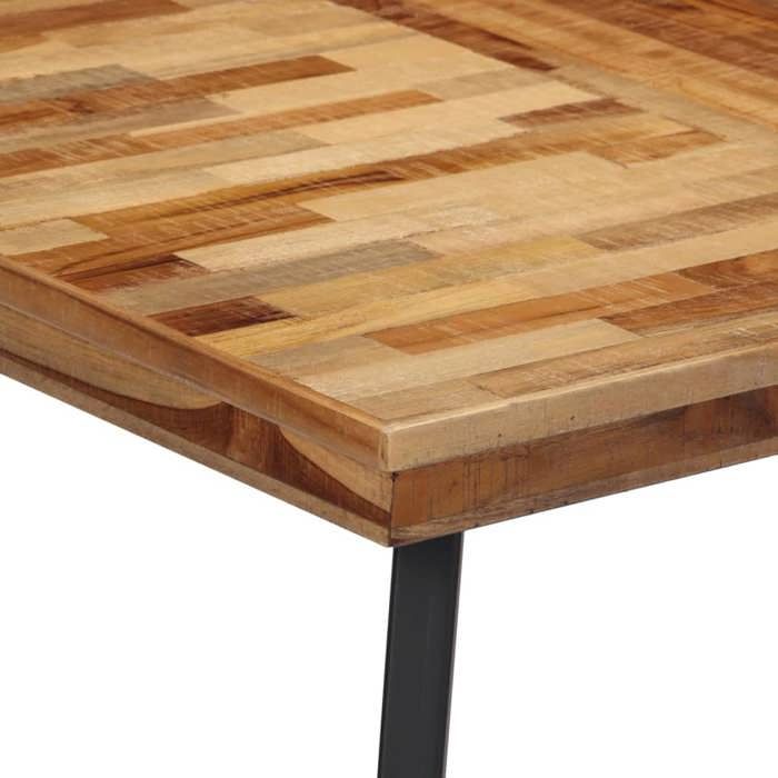 ShieldPro®Table cuisine(Rectangle) SOLOMON Brun Table à manger - FAFA-TOP - Meuble de salon - 120x62x76 cm bois massif de teck 51881
