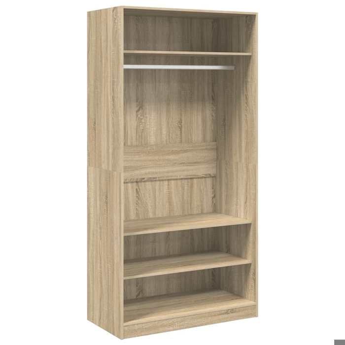 Promotion avril*Brun Garde-robe - PARAJIE - design Élégant - Pour chambre - Chêne sonoma 100x50x200cm Bois dingénierie_779982