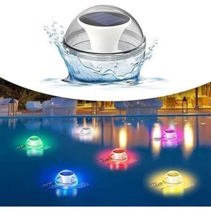 Lumière Piscine Flottante Solaire IP65 Étanche Couleurs Changeantes – pour Piscine Spa Étang