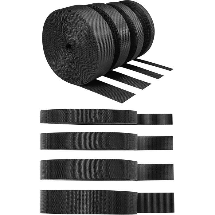 Sangle nylon 10 m - lot de 4 rouleaux 10