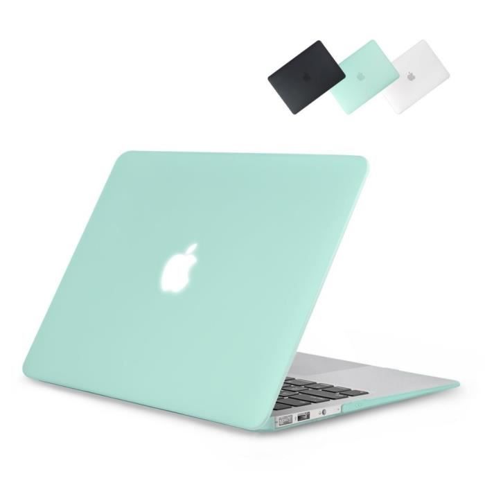 Coque MacBook Air 13, coque caoutchoutée lisse YMIX [grain de bois] Coque  rigide de protection pour Apple MacBook Air 13,3 pouces 