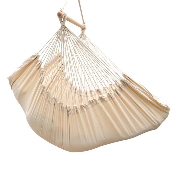XXL Chaise Suspendue avec Compartiment Latéral et Coussin - Hamac 220x120 cm