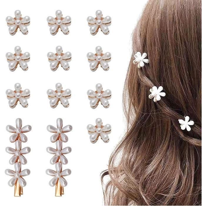 Grande Pince à Cheveux Papillon Avec Diamants - Griffe à Poignée Noire - Pour Toutes Occasions - Neuf Sans étiquette