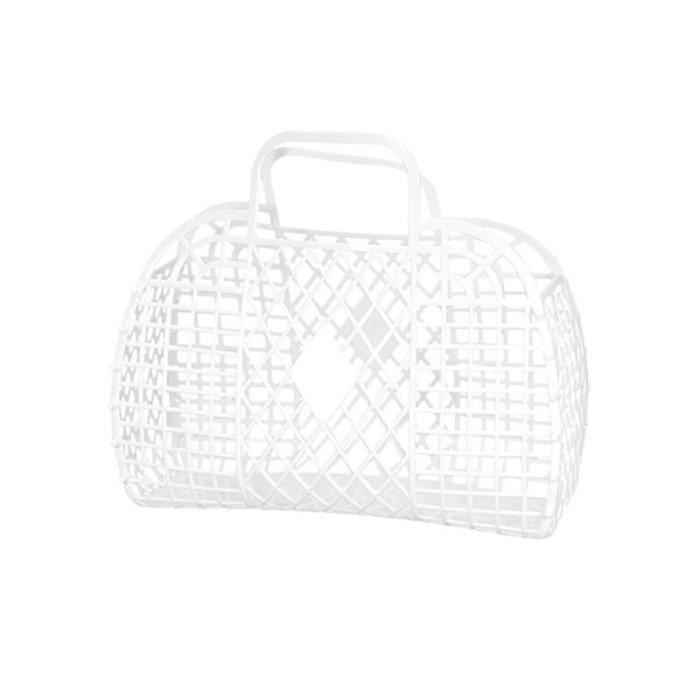 Mikinona Panier De Rangement Grand En Plastique Avec Poignée