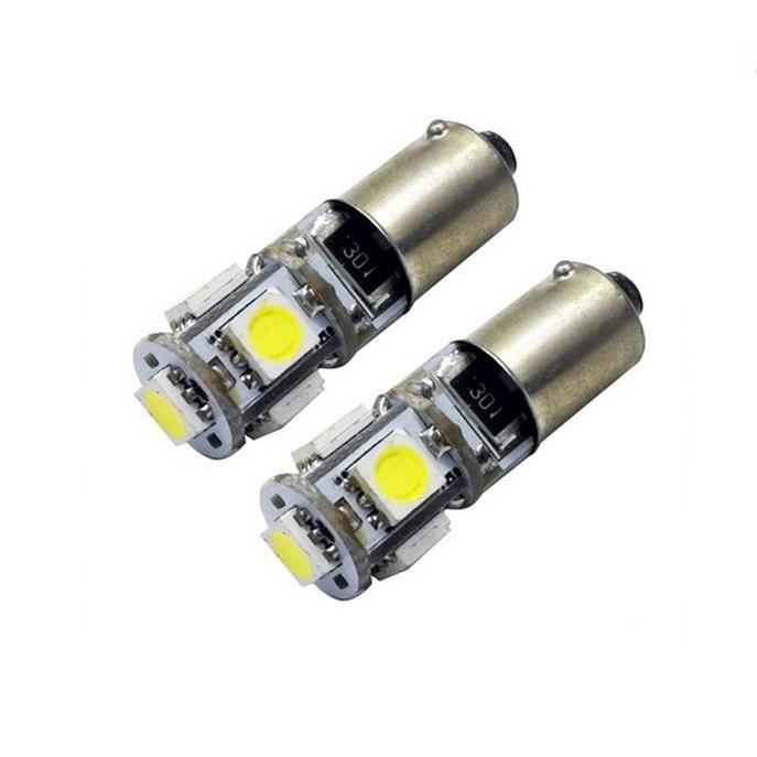 Ampoules veilleuses à LED BA9S / T4W SMD 2W - Blanc