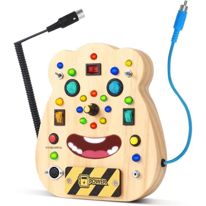 Busy Board pour Enfants, Planche Occupée en Bois, Jouets éducatifs Busy Board pour Enfants, Planche Occupée en Bois, Jouets éducatifs
