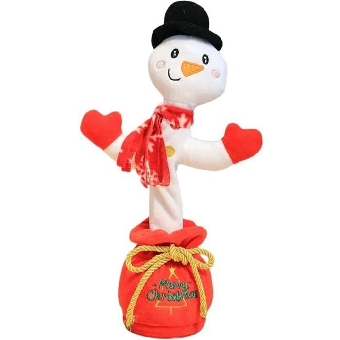 Toyvian 2 Pièces Ornement De Bonhomme De Neige De Bureau Jouets De Danse Du Pere Noel Poupee Electrique De Noel Jouet En Pelu Am