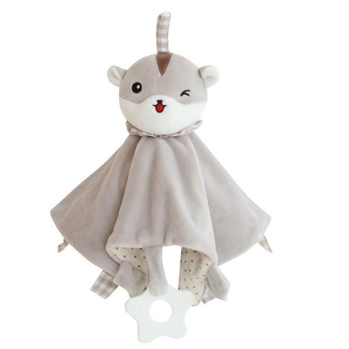 Doudou Hamster Gris Doudou pour Bébé, Nouveau-né Bébé Serviette De