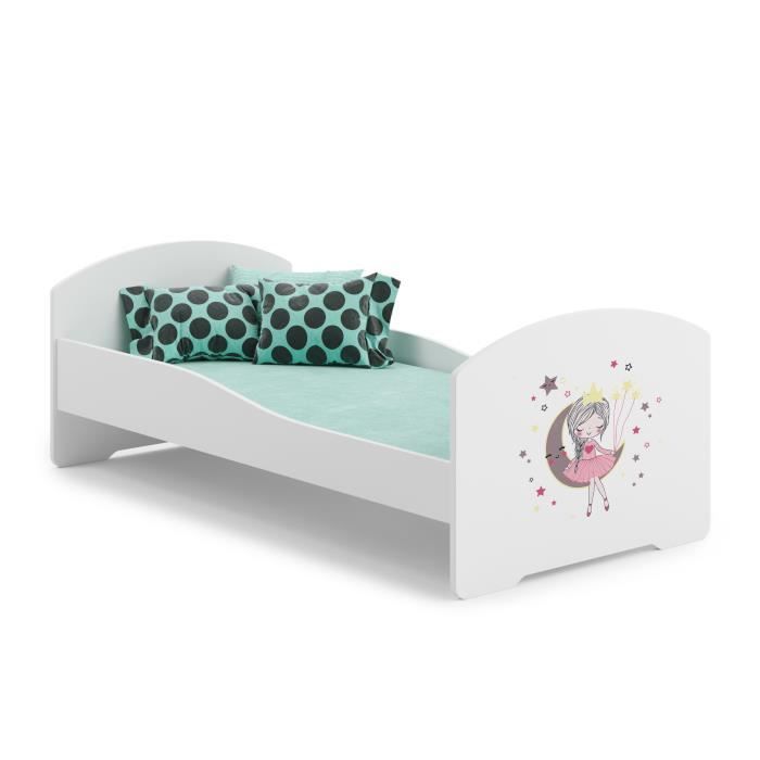 Lit Enfant 140 X 70 Cm Sommier Matelas Cdiscount Maison