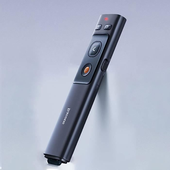 Télécommande de Présentation Longue portée,Pointeur Laser Rechargeable
