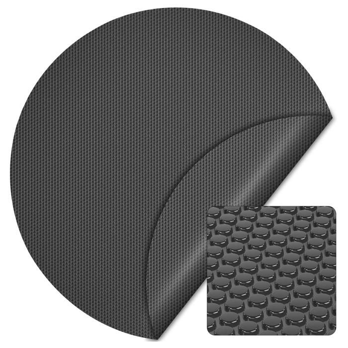 Bâche solaire à bulles pour piscine Ronde Ø 5 m Noir Protection Couverture Chauffage de piscine - 60247