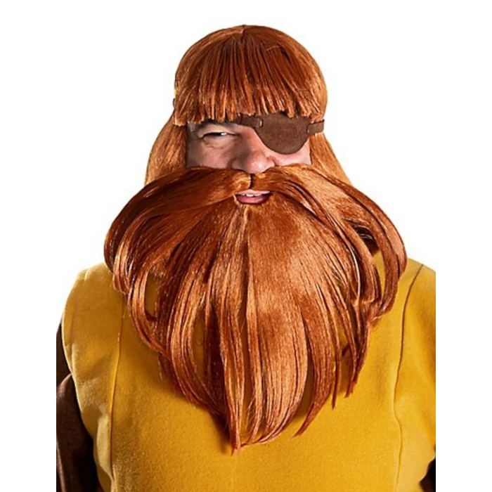 Déguisement Grand-Père Chauve + Moustache + Sourcils - 3 Pièces - Pour Halloween, Cosplay, Fêtes Déguisées - 10