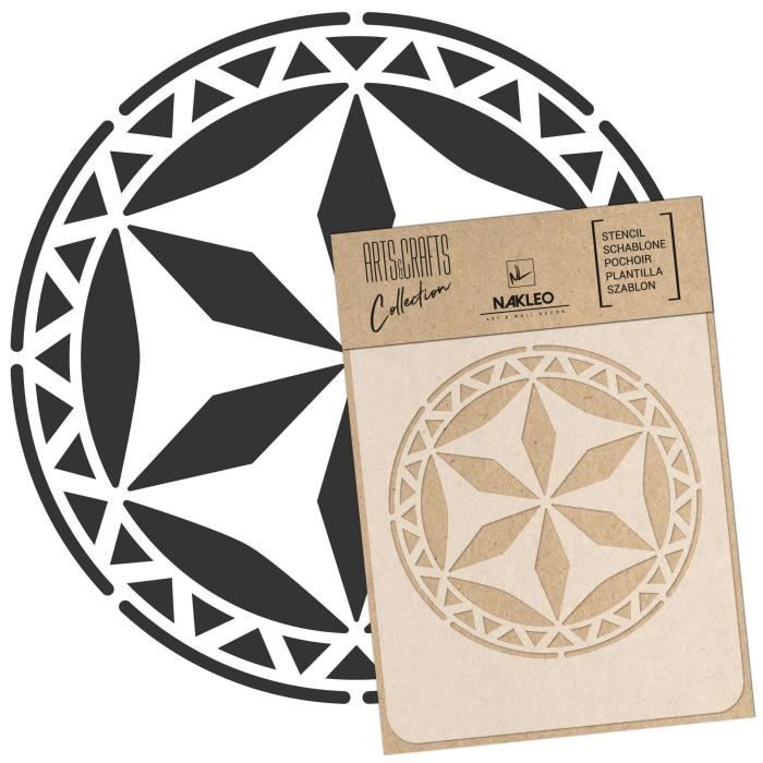 Pochoir Fleurs Set N.9 - Pochoir Réutilisable Avec De Nombreux Fleurs De Differentes Tailles Parfait Pour La Peinture