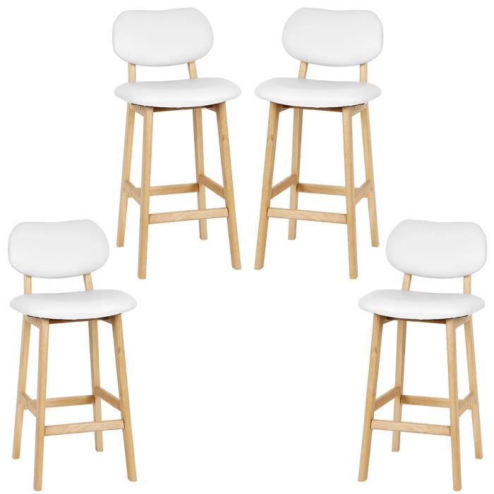 Chaise De Bar Blanc / Chaise de Bar Isabelle Rotin Tressage Blanc