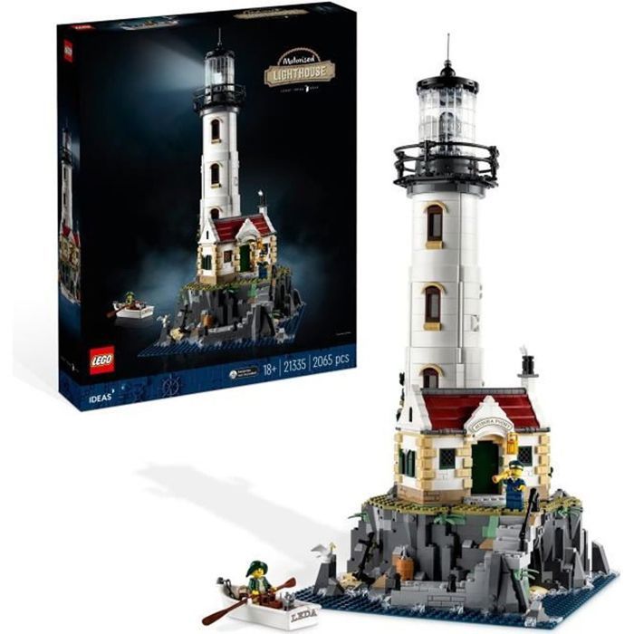 Maquette à Construire - LEGO - 21335 - Phare Motorisé - Minifigurines Marin - Activité Manuelle