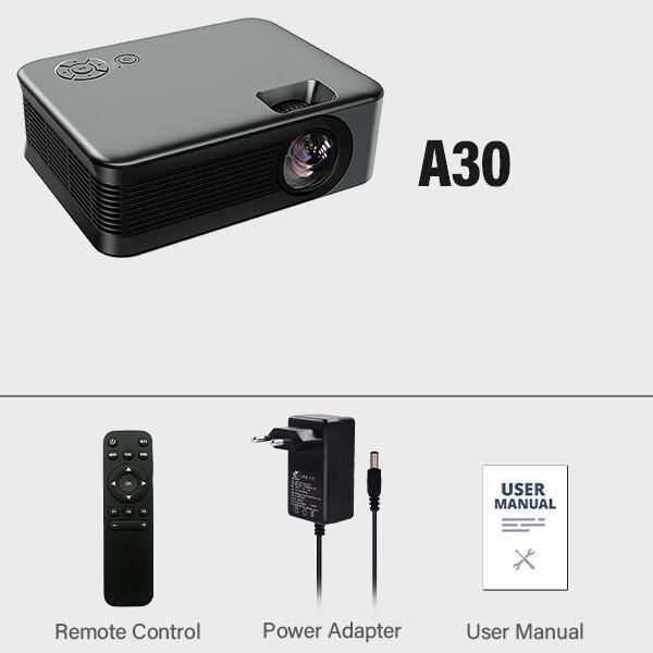Fdit Home Cinéma Mini Projecteur LED Portable De Cinéma Maison élégant 1080P HD HDMI Media