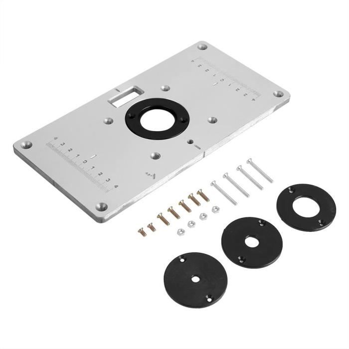 Plaque D'insertion De Table De Routeuse Xcalibur – 9x12 Pouces, Avec Guide