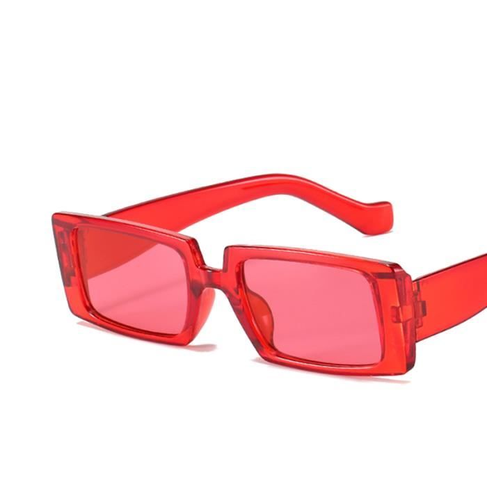 DESIGN - Lunettes mode motif flamme avec verres rouges